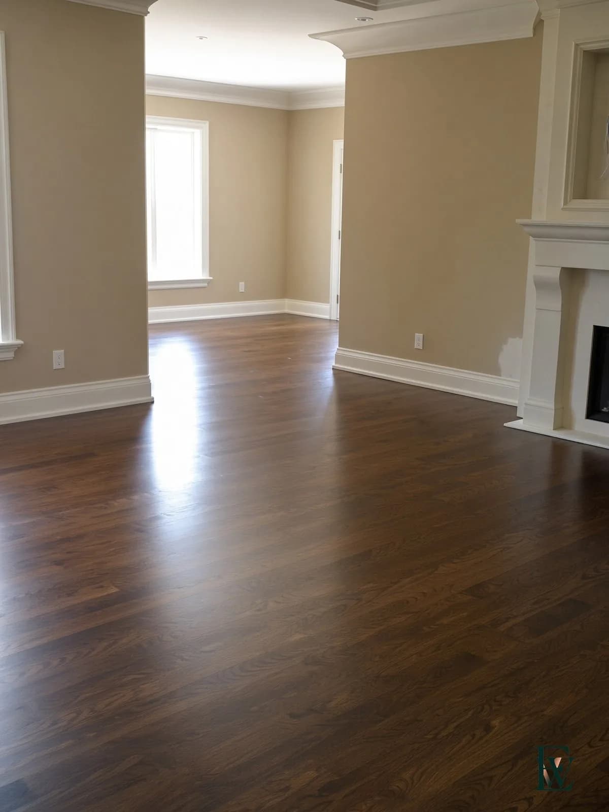 Wide oak plank — Boards aimed at the window.