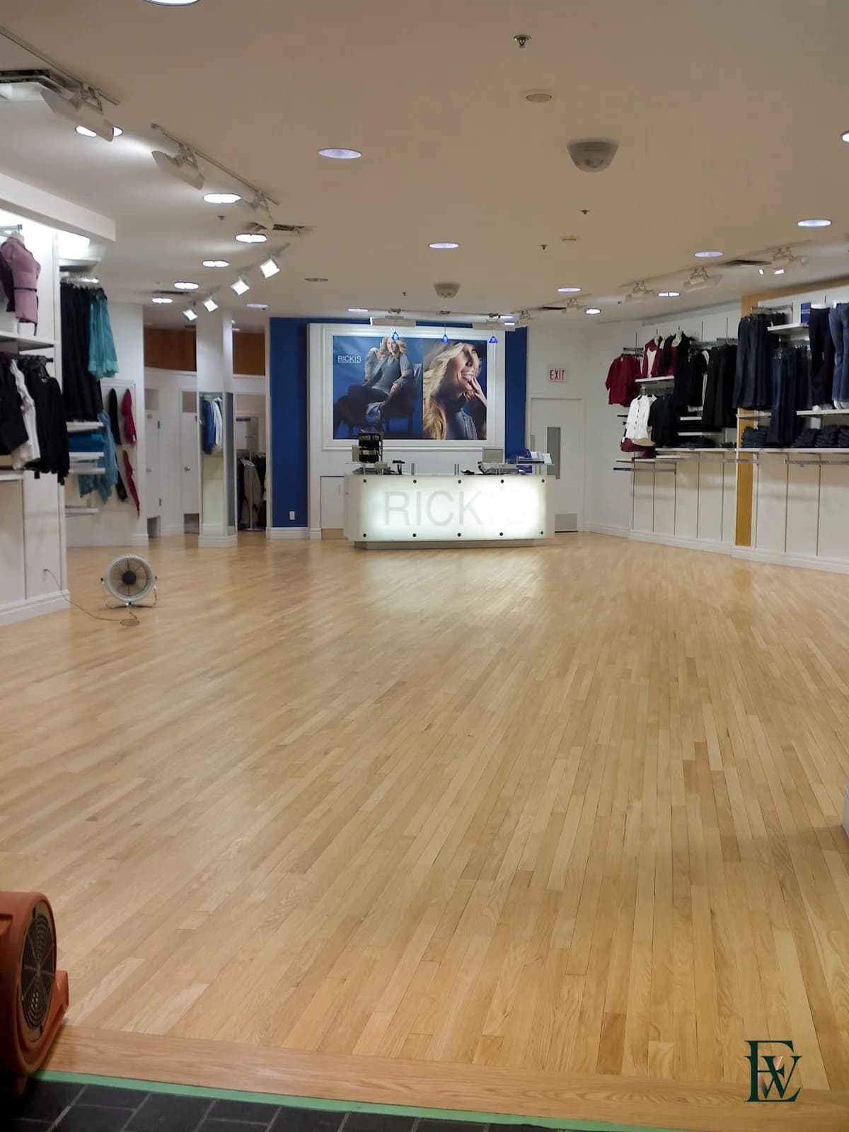 Retail maple — A store floor is a traffic surface first.