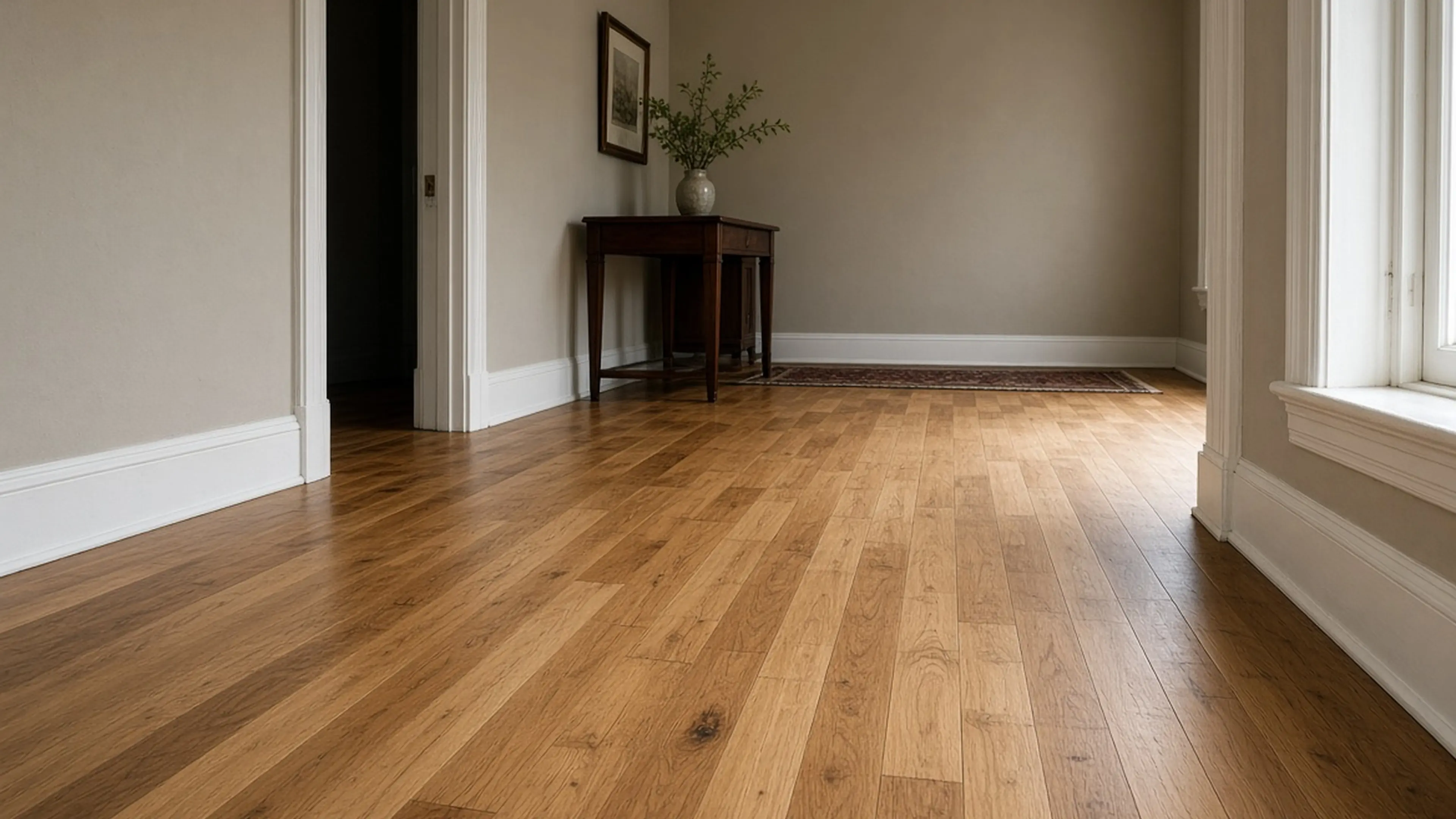 Heritage strip floor after woven replacement boards, repair hard to find