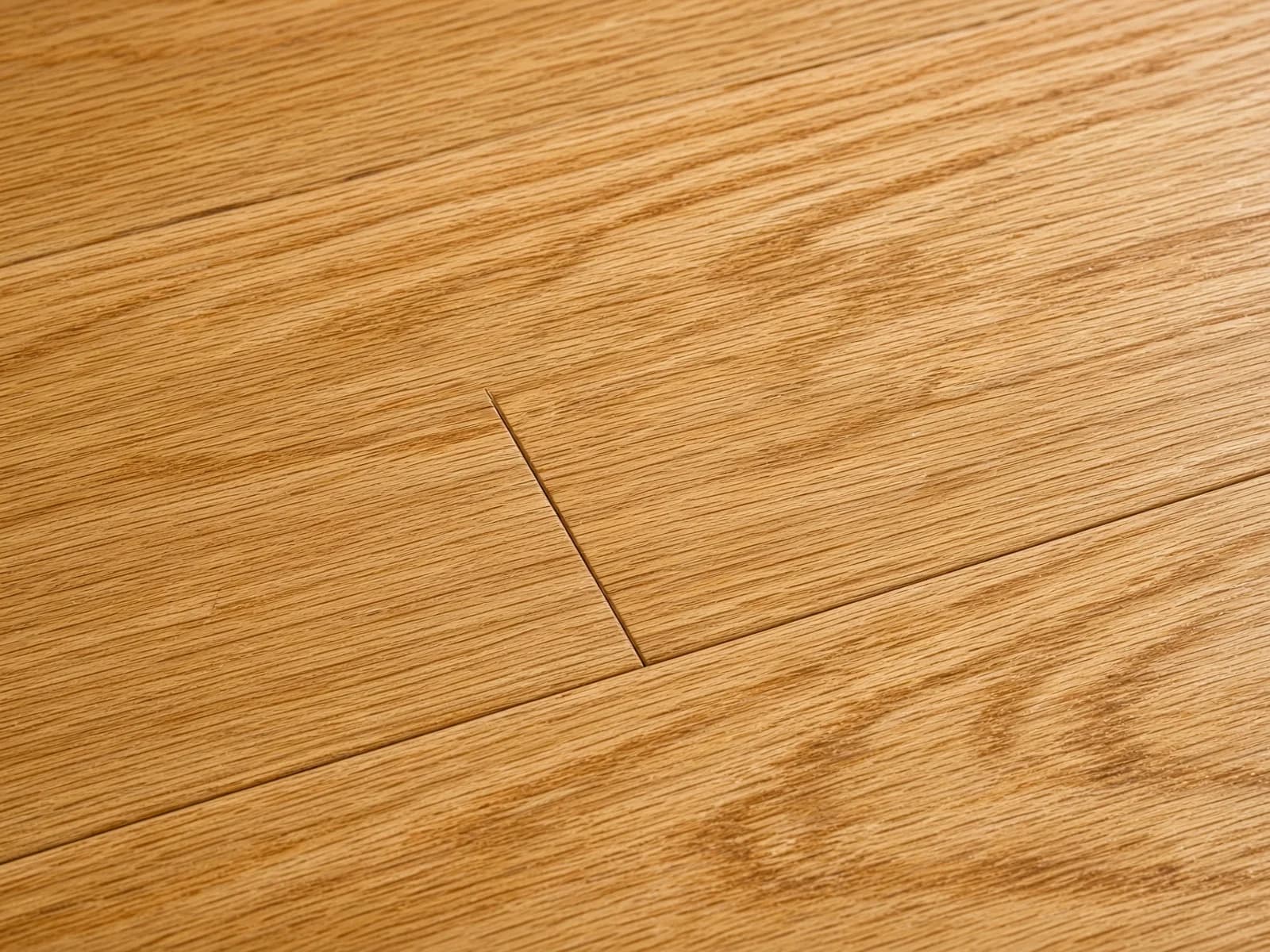 A close view of an end-match joint, the grain open and the colour even after sanding.